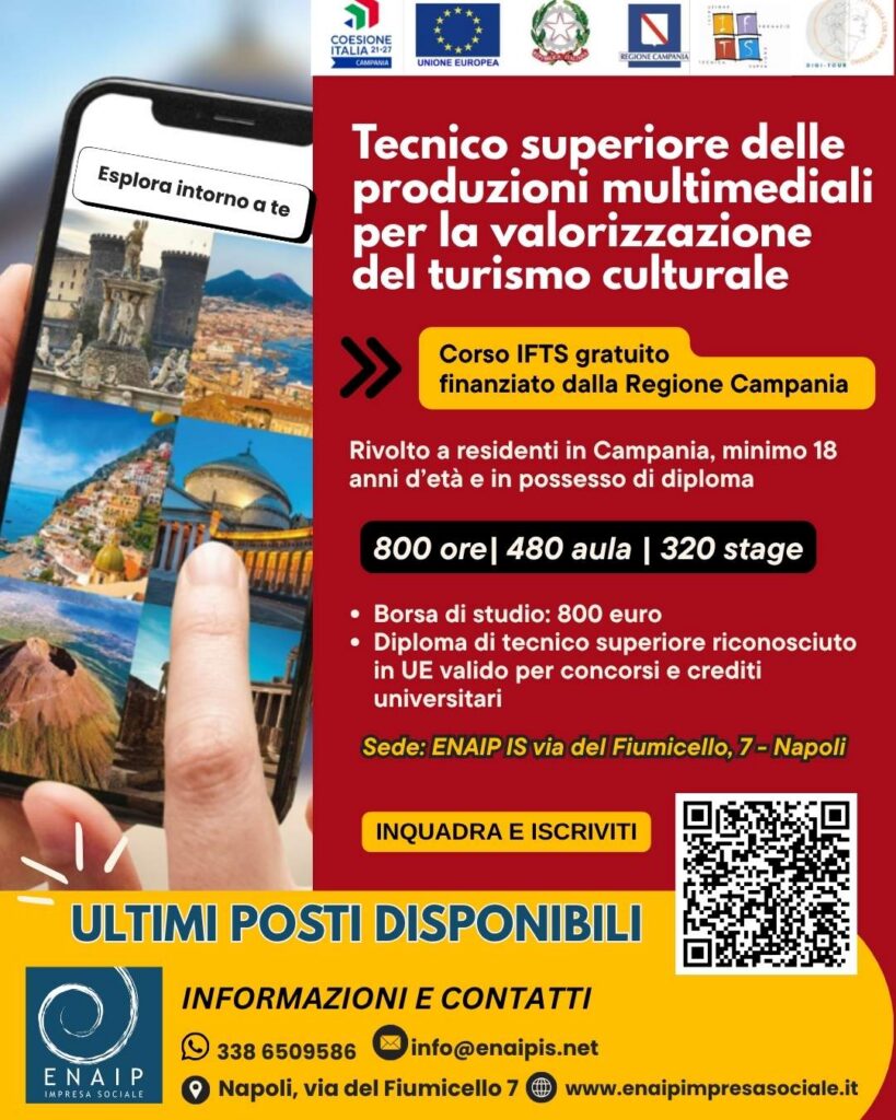 IFTS Tecnico Superiore Produzioni multimediali Turismo