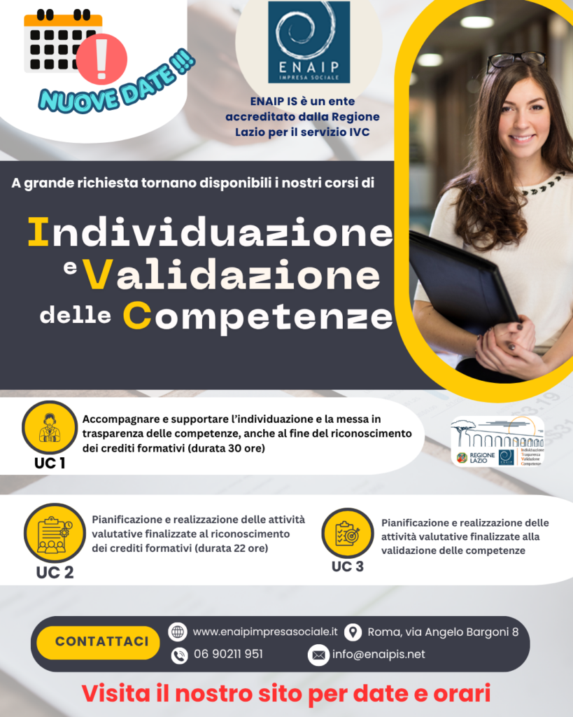 Al via tre nuovi corsi di IVC locandina ivc roma competenze